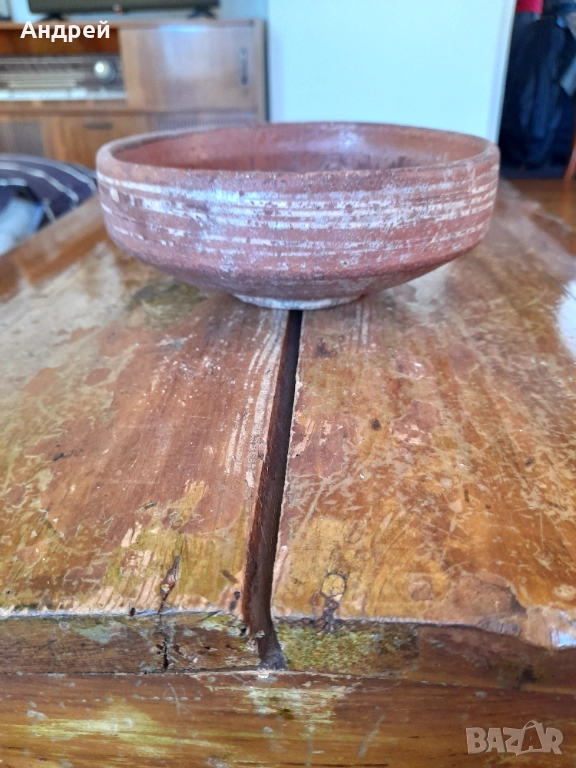 Стара керамична паница #17, снимка 1