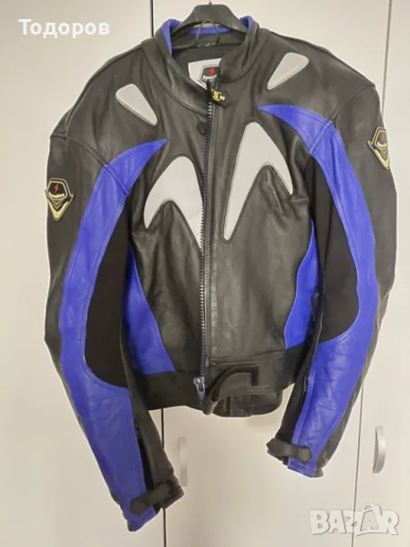 Кожено яке от естествена кожа за пистов мотор, снимка 1