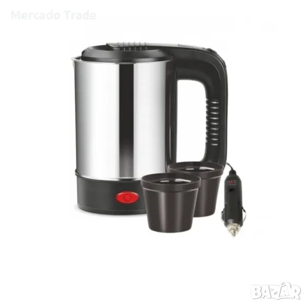 Електрическа кана за кола, Чайник, 12V, 0.500l, 250W, 2 чаши, снимка 1