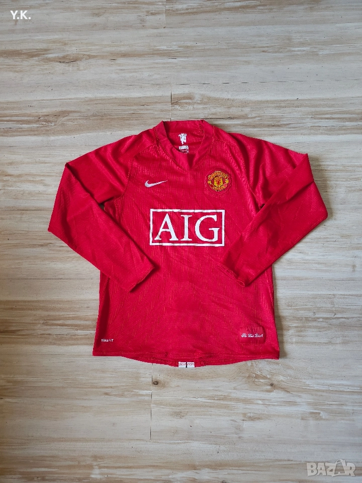 Оригинална мъжка тениска с дълъг ръкав Nike x F.C. Manchester United x Ronaldo / Season 08-09 (Home), снимка 1