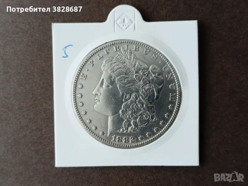 Морган долар 1882 сребро, снимка 1