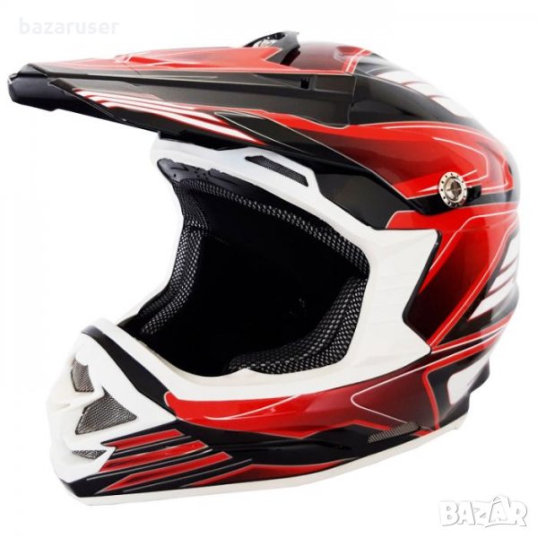 Каска за Мотор тип Крос Червена/181597-819-5-2 с DOT Сертификат, снимка 1