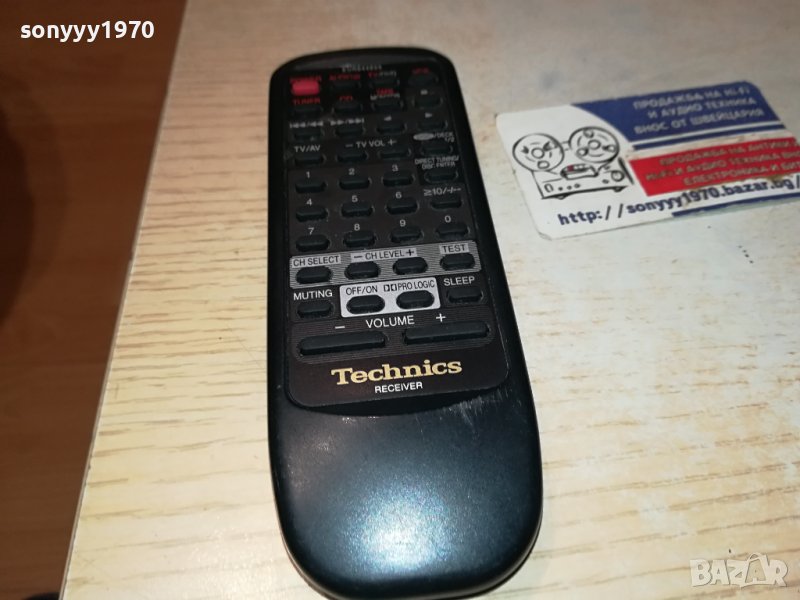 technics receiver remote control-внос swiss 0202241544, снимка 1