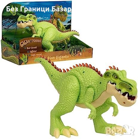 Нова Играчка Интерактивен Динозавър Gigantosaurus 14 инча Деца Подарък, снимка 1