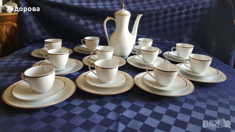 Порцеланов сервиз за кафе за 11 персони -Бавария, снимка 1