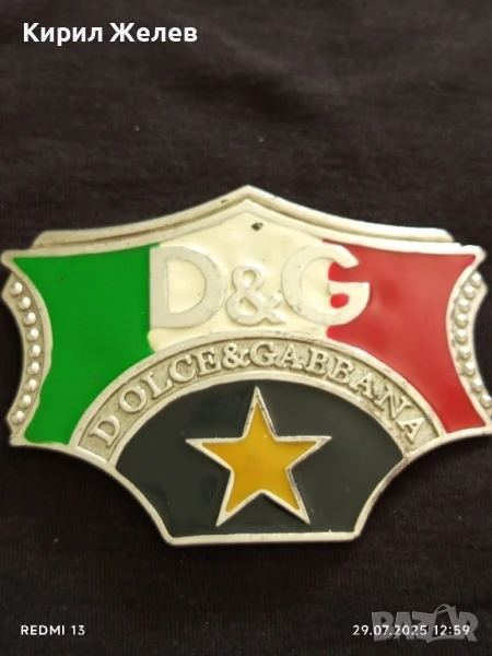 ФЕШЪН КАТАРАМА за КОЛАН с Лого DOLCE & GABBANA ЛУКСОЗНА 40722, снимка 1