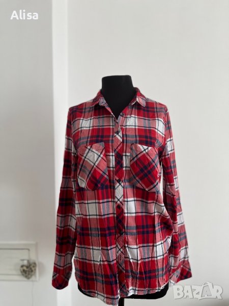 Дамска карирана риза, снимка 1