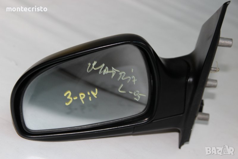 Ляво електрическо огледало Hyundai Matrix (2001-2008г.) 3 пина / Хюндай Матрикс / ⚫Цвят: Черен, снимка 1
