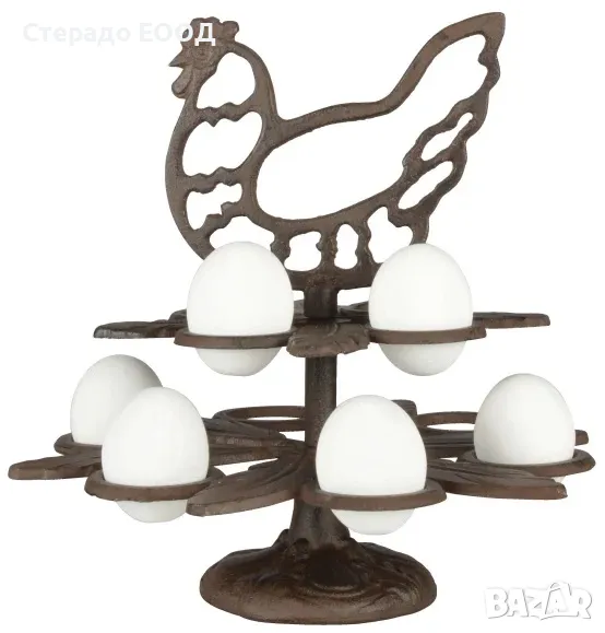 ЧУГУНЕНА ПОСТАВКА ЗА ЯЙЦА, снимка 1