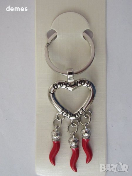 Метален ключодържател от Неапол, Италия, снимка 1