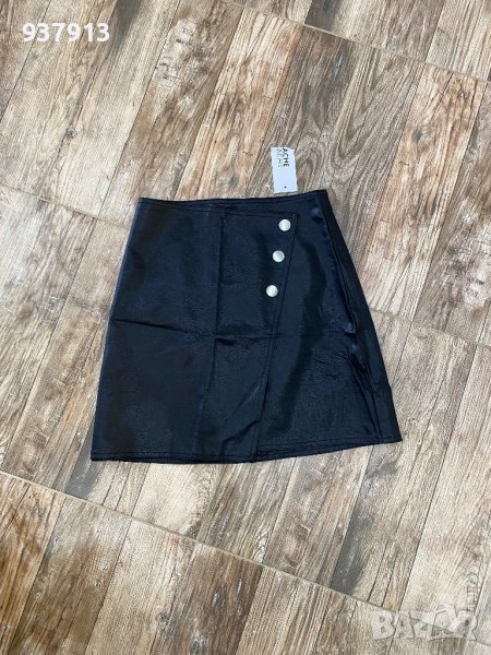 Кожена черна пола, снимка 1