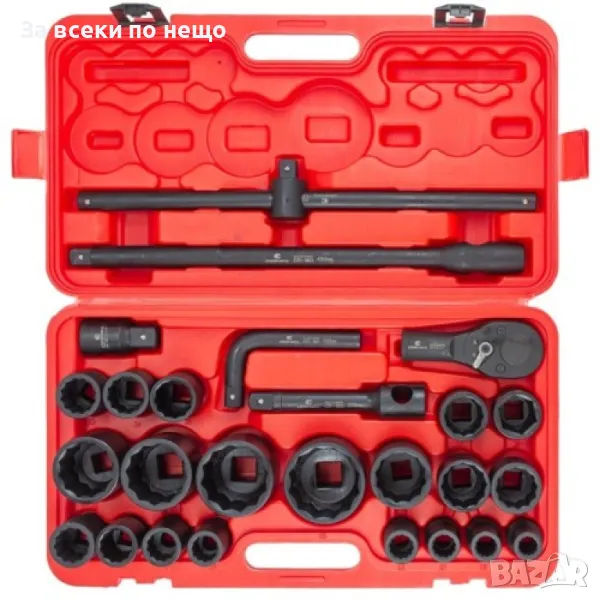 Гедоре с ударни вложки 26 части 3/4'' 12-стенно EverForce, снимка 1