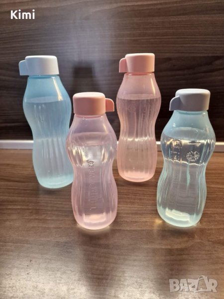 Tupperware нечупливи еко бутилки 880 мл в розово, снимка 1