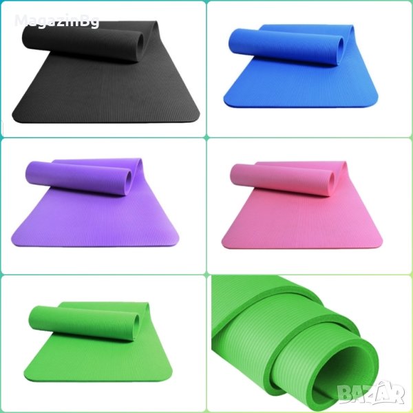 Постелка за гимнастика фитнес спорт, 180x60x1.6 см, NBR, postelka , снимка 1