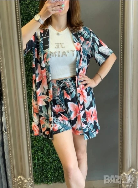 дамски комплект риза и панталонки , снимка 1