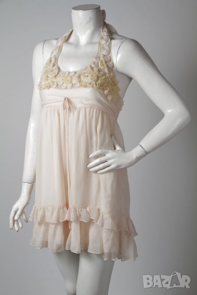 НЕЖНА РОКЛЯ ЛЯТНА С ГОЛ ГРЪБ  за дамите, снимка 1