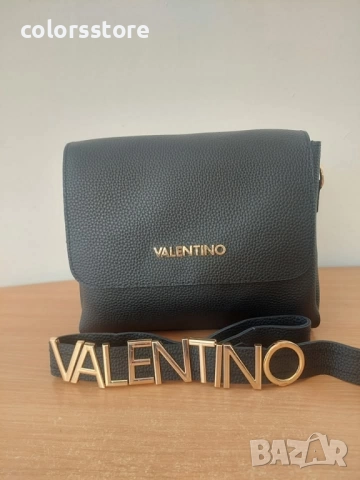 Черна чанта Valentino код VL-R44, снимка 5 - Чанти - 43023803