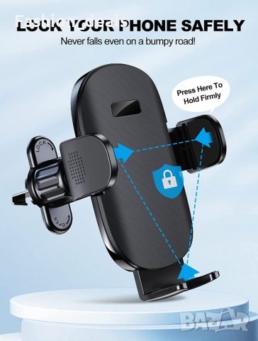 Нова Поставка за мобилен телефон за автомобил кола универсална стойка, снимка 3 - Селфи стикове, аксесоари - 37295012