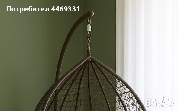 Градинска висяща люлка тип гнездо,яйце–Промоция!, снимка 3 - Градински мебели, декорация  - 52305264