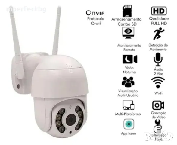 ICSEE 8 МР Камери за видеонаблюдение PTZ водоустойчива wifi camera камера за видеонаблюдение , снимка 2 - Камери - 50351497