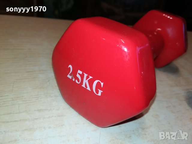 ГИРИ 2Х2,5КГ С ГУМЕНО ПОКРИТИЕ 0912232122, снимка 8 - Фитнес уреди - 43342800