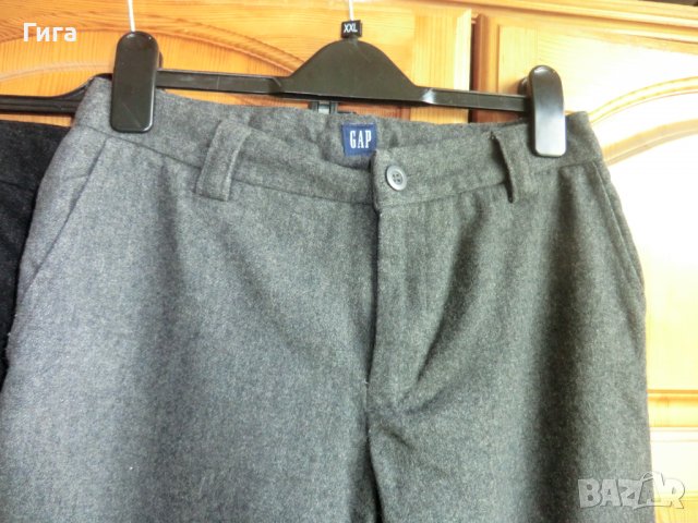 Два чифта вълнени панталони Gap с подплата, снимка 3 - Панталони - 37202666