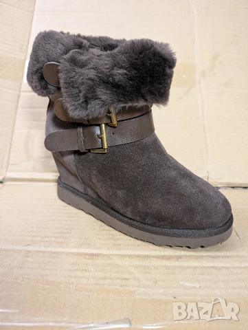 Ботуши / боти на платформа ASH Topo Suede Shearling Cuff Yes номер 37 ,5, снимка 13 - Дамски боти - 53329885