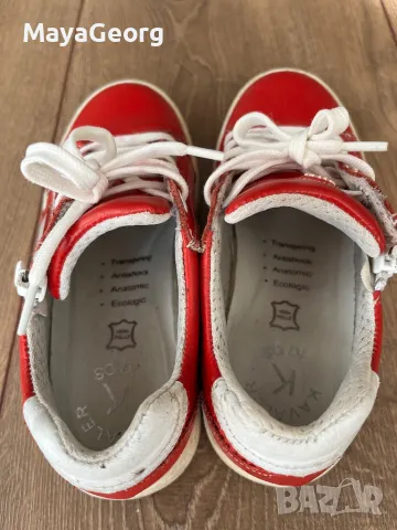 Детски анатомични обувки естествена кожа 32 номер, снимка 4 - Детски маратонки - 49450255