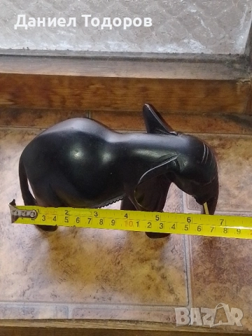 Масивна Дървена Фигура , Слон от Абанос., снимка 12 - Колекции - 52835033