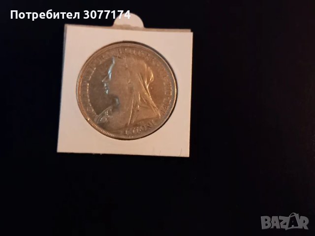 1 крона (5 шилинга) Великобритания 1895 г. Кралица Виктория 
