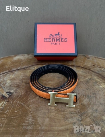 колани от естествена кожа в кутия hermes 