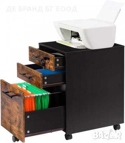 ПРОМОЦИЯ Мобилен офис шкаф с 3 чекмеджета с ключалка BF02WJ01, снимка 7 - Шкафове - 32832485
