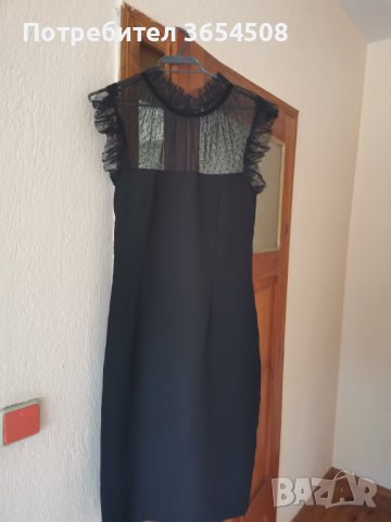 Черна вталена рокля AROGANS, снимка 2 - Рокли - 39811187