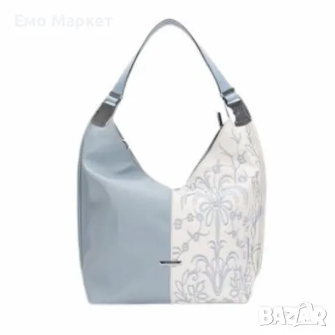 Елегантна дамска чанта с флорални мотиви, снимка 4 - Чанти - 50100263