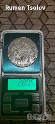 Сребърен Талер 1780 год Мария Тереза Рестрайк на Австрийския монетен двор, снимка 5 - Нумизматика и бонистика - 36896372
