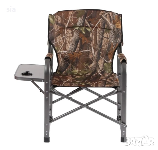 Стол + маса за къмпинг, рибарски стол, седалка, до 140кг