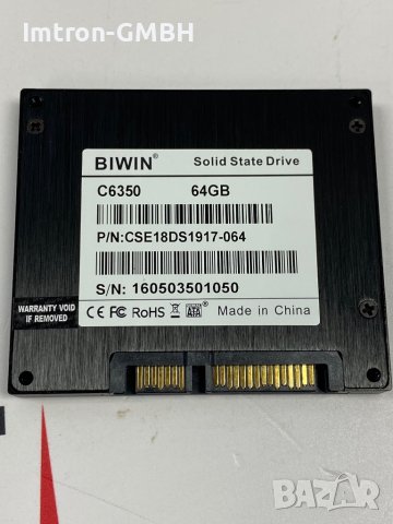Твърд диск  SSD (C6350 ) BIWIN 64GB  CSE25DS1825-064