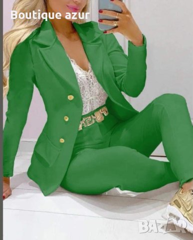 дамско елегантно сако и панталон в 4 цвята , снимка 7 - Комплекти - 44044932