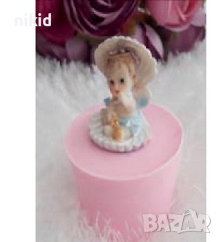 3D Момиче бебе в мидена черупка мида силиконов молд форма гипс свещ