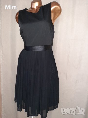 Н&М  42 Черна рокля солей с гол гръб , снимка 11 - Рокли - 40673746