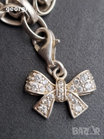 сребърна гривна Thomas sabo Charm club със 7 талисманчета , снимка 5 - Гривни - 52591368