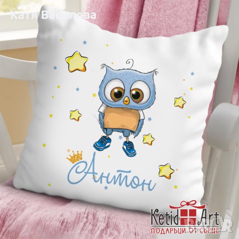 Бебешка - детска възглавничка визитка, снимка 13 - Спално бельо и завивки - 35419725