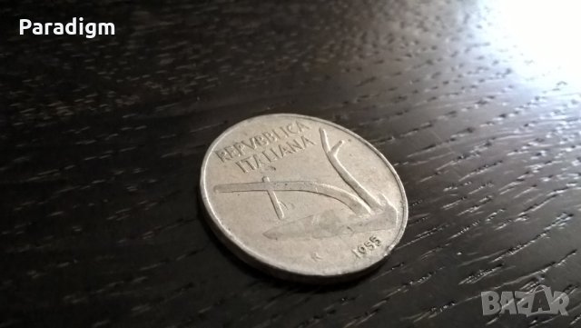 Монета - Италия - 10 лири | 1955г., снимка 2 - Нумизматика и бонистика - 27498019
