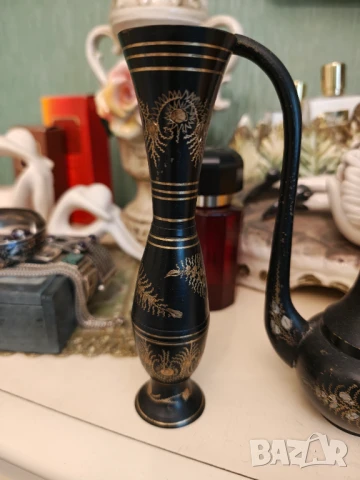 Стар ръчно изработен лот месинг позлата намален , снимка 4 - Декорация за дома - 51180784