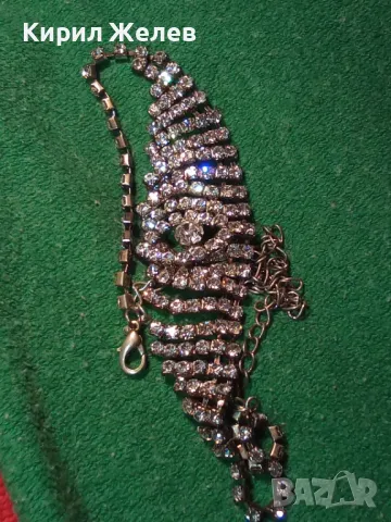 РАЗКОШНА ЕФЕКТНА КРИСТАЛНА СРЕБРИСТА ОГЪРЛИЦА КОЛИЕ 12658, снимка 12 - Колиета, медальони, синджири - 47055930