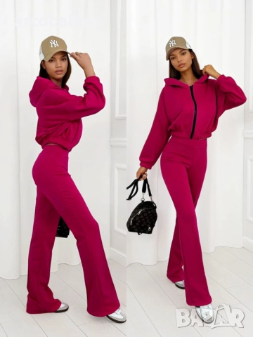 Дамски комплект от суитшърт и панталон Melissa, 5цвята , снимка 5 - Комплекти - 51987271