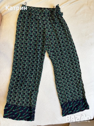 Зелен панталон летен 3/4 , снимка 2 - Панталони - 51788478