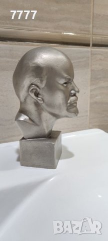 Алуминиев бюст на Ленин , снимка 3 - Антикварни и старинни предмети - 39584121