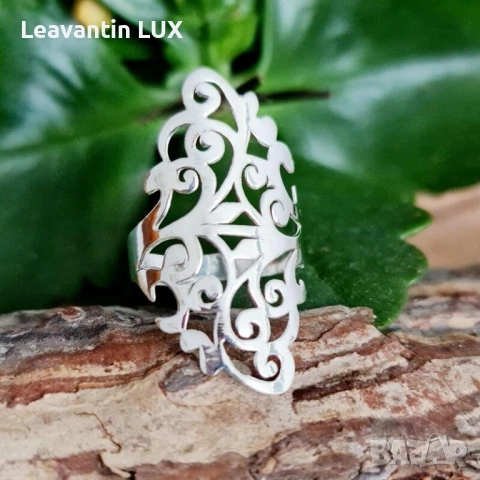 Сребърен пръстен , снимка 4 - Пръстени - 52055351