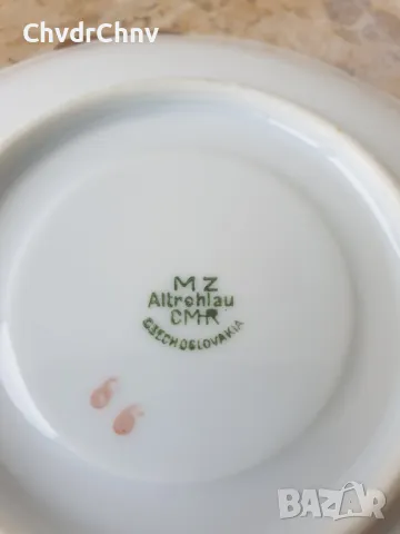 6бр MZ Altrohlau CMR Чехословакия/стар чешки порцеланов сервиз за кафе/сет чашка-чинийка, снимка 7 - Сервизи - 50048754